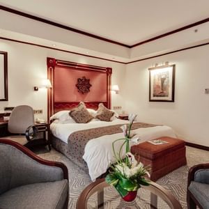 Lounge area in Deluxe Room at Kampala Serena Hotel