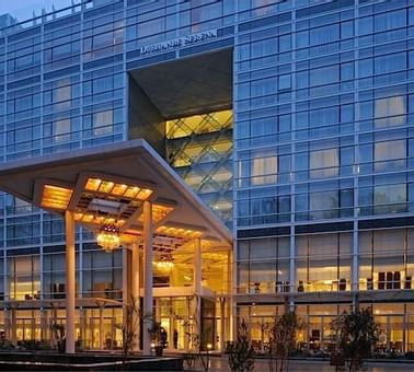 Exterior evening view of the Dushanbe Serena Hotel