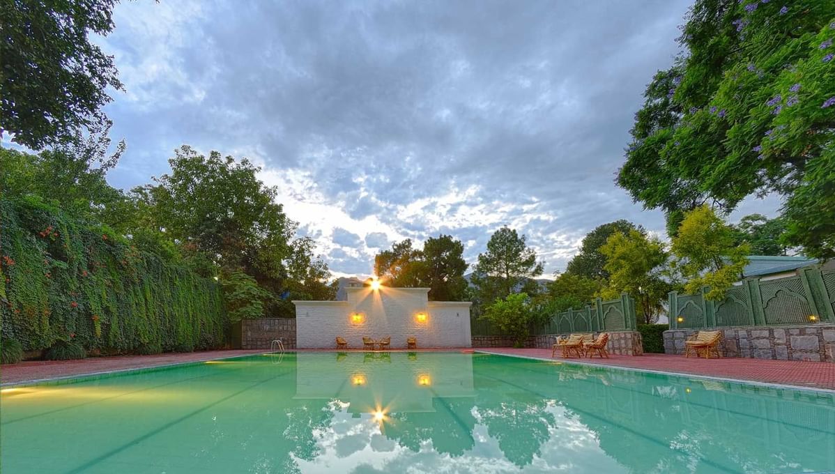 View of the Hotel Swimming Pool at Swat Serena Hotel