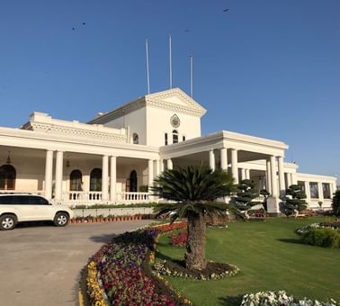 The exterior of The Governor's House near Peshawar Serena Hotel