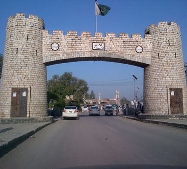The Khyber Pass gate near Peshawar Serena Hotel
