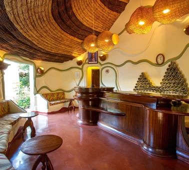 The hotel Reception at Lake Manyara Serena Safari Lodge