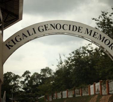Arch design of Kigali Genocide Memorial at Kigali Serena Hotel